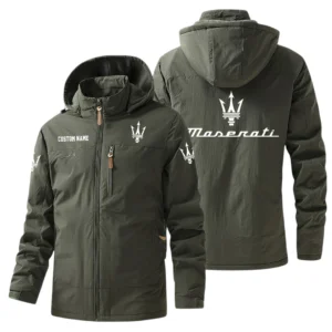 Maserati Windbreaker Jacket Hooded, Warm Lining Waterproof Outdoor Running Jacket For Men, Custom Name HIHI260225Y17WO88MAS