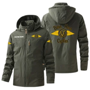Boss Hoss Cycles Windbreaker Jacket Hooded, Warm Lining Waterproof Outdoor Running Jacket For Men, Custom Name HIHI270225Y17WO88BHC