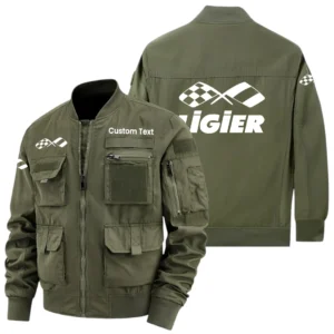 Ligier Automotive Racing Exclusive Logo Jacket x Baseball Collar Style Multiple Pockets Men Hiking Outdoor Jacket Custom Name HIHI180325Y40JCXLIA