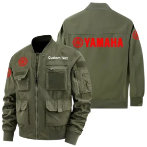 Yamaha Motor Exclusive Logo Jacket x Baseball Collar Style Multiple Pockets Men Hiking Outdoor Jacket Custom Name HIHI180325Y40JCXYAM