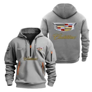Cadillac Half Zip Hoodie, Sports Hooded Multi-Pockets, Custom Name TN0030325Y25QZ2HCT1CAD