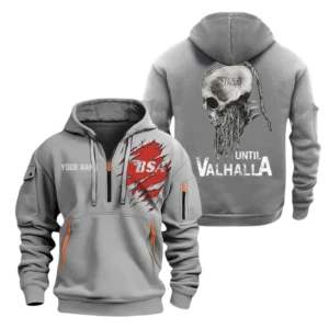 BSA Motorcycles Half Zip Hoodie, Sports Hooded Multi-Pockets, Custom Name TN0030325Y25QZ2HCT21BSA