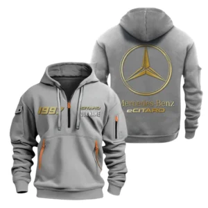 Mercedes Citaro Half Zip Hoodie, Sports Hooded Multi-Pockets, Custom Name TN0030325Y25QZ2HCT21MEB