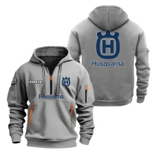 Husqvarna Motorcycles Half Zip Hoodie, Sports Hooded Multi-Pockets, Custom Name TN070325Y25QZ2HCT1HUM