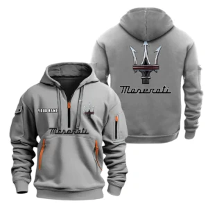 Maserati Half Zip Hoodie, Sports Hooded Multi-Pockets, Custom Name TN070325Y25QZ2HCT1MAS