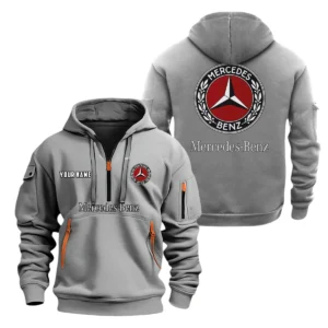 Mercedes-Benz Half Zip Hoodie, Sports Hooded Multi-Pockets, Custom Name TN070325Y25QZ2HCT3MEB