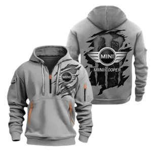 Mini Cooper Half Zip Hoodie, Sports Hooded Multi-Pockets TN080325Y25QZ2HCT2MIC