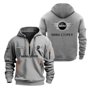 Mini Cooper Half Zip Hoodie, Sports Hooded Multi-Pockets, Custom Name TN080325Y25QZ2HCT3MIC