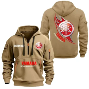 Yamaha Half Zip Hoodie, Sport Hooded Multi-Pocket TN100325Y25QZ2HCTR2YMH