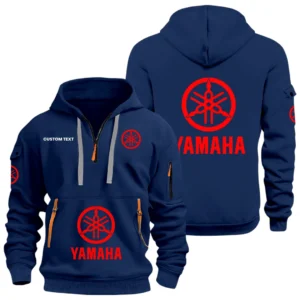 Yamaha Half Zip Hoodie Sports Hooded Multi-Pocket Custom Name HIDI050325Y25QZ2HYAM