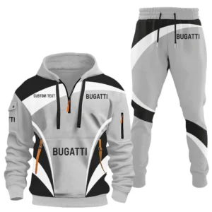 Bugatti Half Zip Hoodie x Long Pants Set All-over Print, Custom Name HIDI120325Y26QZ3HBUG