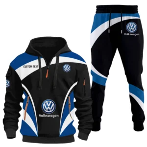 Volkswagen Half Zip Hoodie x Long Pants Set All-over Print, Custom Name HIDI140325Y26QZ3HVOL
