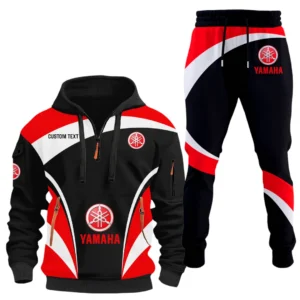 Yamaha Half Zip Hoodie x Long Pants Set All-over Print, Custom Name HIDI140325Y26QZ3HYMH