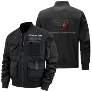 Corvette Exclusive Logo Jacket x Baseball Collar Style Multiple Pockets Men’s Hiking Outdoor Jacket Custom Name HIHI150325Y40JCXCOR