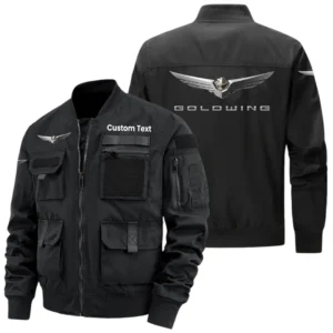 Honda Gold Wing Exclusive Logo Jacket x Baseball Collar Style Multiple Pockets Men’s Hiking Outdoor Jacket Custom Name HIHI180325Y40JCXHGW