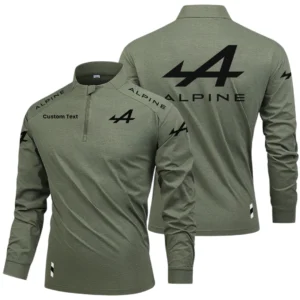 Alpine Limited 2025 Long Sleeve Shirt, Stand Collar Quarter Zip-up HIDI250325Y49LMT05ALP