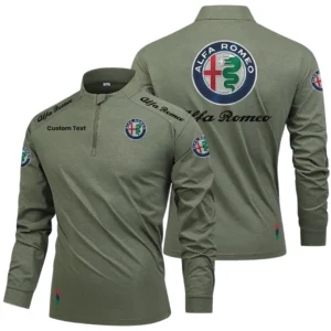 Alfa Romeo Limited 2025 Long Sleeve Shirt, Stand Collar Quarter Zip-up HIDI250325Y49LMT05ALR
