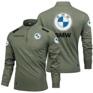 BMW Limited 2025 Long Sleeve Shirt, Stand Collar Quarter Zip-up HIDI250325Y49LMT05BMW