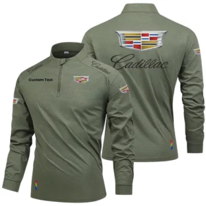 Cadillac Limited 2025 Long Sleeve Shirt, Stand Collar Quarter Zip-up HIDI260325Y49LMT05CAD
