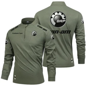 Can Am Emblem Limited 2025 Long Sleeve Shirt, Stand Collar Quarter Zip-up HIDI260325Y49LMT05CAE