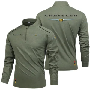 Chrysler Limited 2025 Long Sleeve Shirt, Stand Collar Quarter Zip-up HIDI260325Y49LMT05CHR