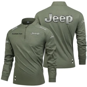 Jeep Limited 2025 Long Sleeve Shirt, Stand Collar Quarter Zip-up HIDI260325Y49LMT05JEE