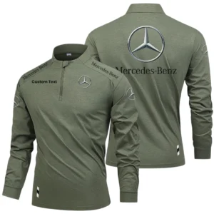 Mercedes-Benz Limited 2025 Long Sleeve Shirt, Stand Collar Quarter Zip-up HIDI260325Y49LMT05MEB