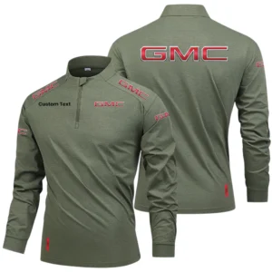 GMC Car Limited 2025 Long Sleeve Shirt, Stand Collar Quarter Zip-up HIDI270325Y49LMT05GMC