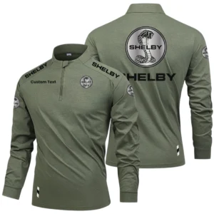 Shelby Limited 2025 Long Sleeve Shirt, Stand Collar Quarter Zip-up HIDI270325Y49LMT05SHE