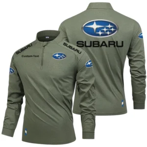 Subaru Limited 2025 Long Sleeve Shirt, Stand Collar Quarter Zip-up HIDI270325Y49LMT05SUB