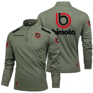 Bimota Limited 2025 Long Sleeve Shirt, Stand Collar Quarter Zip-up HIDI280325Y49LMT05BIM