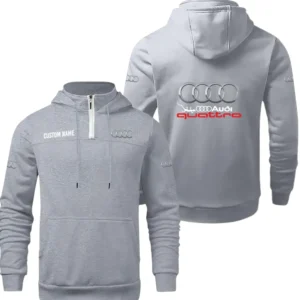Audi Quattro Quarter Zip Hoodie, Sports Hoodie Custom Name TN270325Y50HZ44CT3AUD