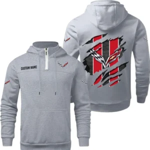 Chevrolet Corvette Quarter Zip Hoodie, Sports Hoodie Custom Name TN270325Y50HZ44CT4COR