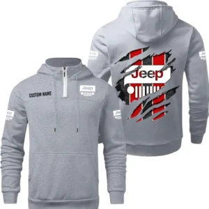 Jeep Quarter Zip Hoodie, Sports Hoodie Custom Name TN280325Y50HZ44CT2JEE