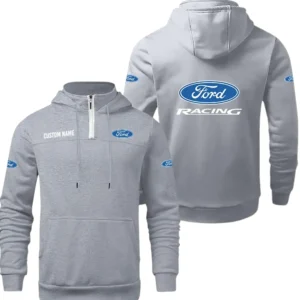 Ford Racing Quarter Zip Hoodie, Sports Hoodie Custom Name TN280325Y50HZ44CT4FOR