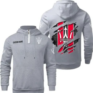 Maserati Quarter Zip Hoodie, Sports Hoodie Custom Name TN290325Y50HZ44CT2MAS