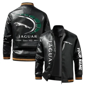 Vintage Jaguar Jacket, Classic Ribbed Collar and Striped Cuffs, Custom Name TN21032025Y12LJ93CT2JAG