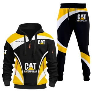 Caterpillar Half Zip Hoodie x Long Pants Set All-over Print Custom Name HIDI130325Y26QZ3HCAT