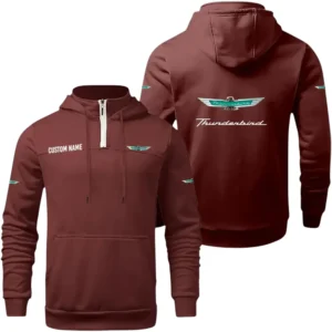 Ford Thunderbird Exclusive Logo Quarter Zip Hoodie, Sports Hoodie Custom Name TN280325Y50HZ44CT5FOR