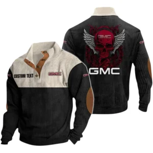 GMC Car Exclusive Logo Print Corduroy Sweatshirt Stand Collar Custom Text TN300625Y32RCSCT1GMC