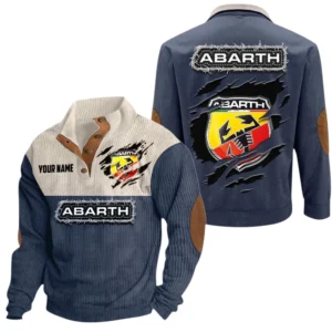 Abarth Exclusive Logo Print Corduroy Sweatshirt Stand Collar Custom Name TN280625Y32RCSCT3ABA