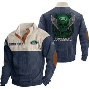 Land Rover Exclusive Logo Print Corduroy Sweatshirt Stand Collar Custom Name TN300625Y32RCSCT1LAR
