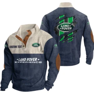 Land Rover Exclusive Logo Print Corduroy Sweatshirt Stand Collar Custom Name TN300625Y32RCSCT2LAR